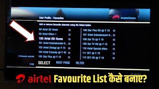 How to set Favourite Channel list in Airtel DTH 🔥| airtel dth favourite channel settings screenshot 1