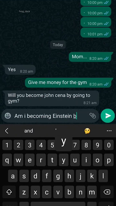his mom then gave money 😂😂 #shorts #whatsappchat #shortvideo
