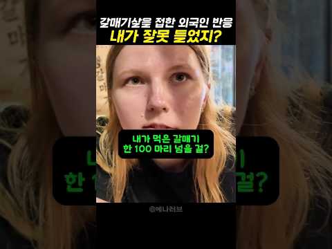 바다 갈매기 구워 먹는 줄 알고 오열 직전까지 갔던 외국인 반응