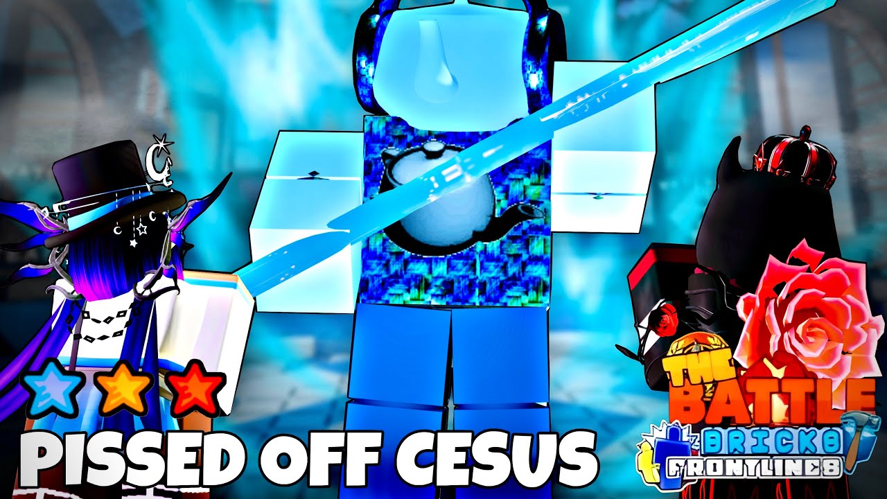 I BEAT 3 STAR ULTRA PISSED CESUS WITH FANS! | Roblox | [The Battle Bricks: Frontlines]