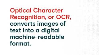 optical character recognition