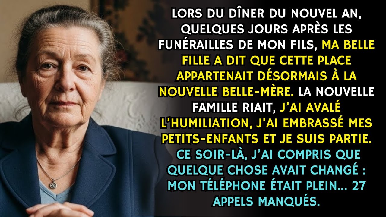 Ma belle-fille a crié:« Cette place n’est plus la tienne.» J’ai souri et j’ai tout repris à mon nom.