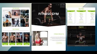 How To Make a Fitness Website or Gym Website Using HTML, CSS, and Javascript | Step by Step Tutorial