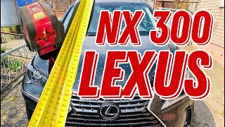 Lexus NX 300. Боковой удар. Нивелир и линейки рулят. Работа на стапеле.