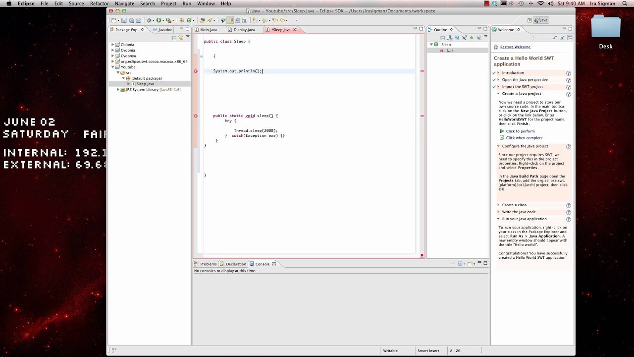 How To Pause In Java - YouTube