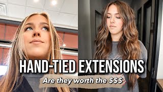 I GOT HAND-TIED EXTENSIONS | NBR hair extensions transformation before & after