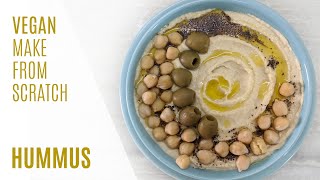 Vegan Hummus | Make Hummus with Fresh Ingredients - No Canned Chickpeas Needed | The Kitchen Cosmos