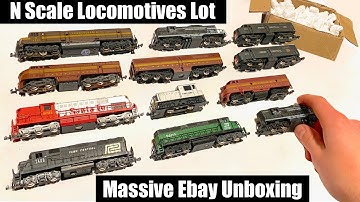 Massive Vintage N-Scale Locomotives Lot - Ebay Unboxing!