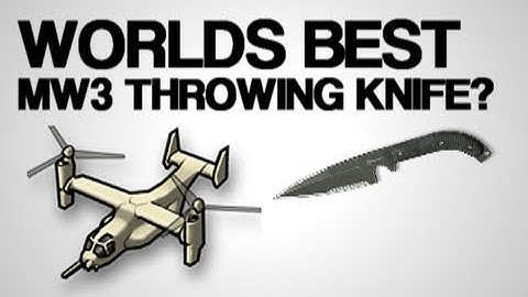 WORLDS BEST MW3 THROWING KNIFE!???