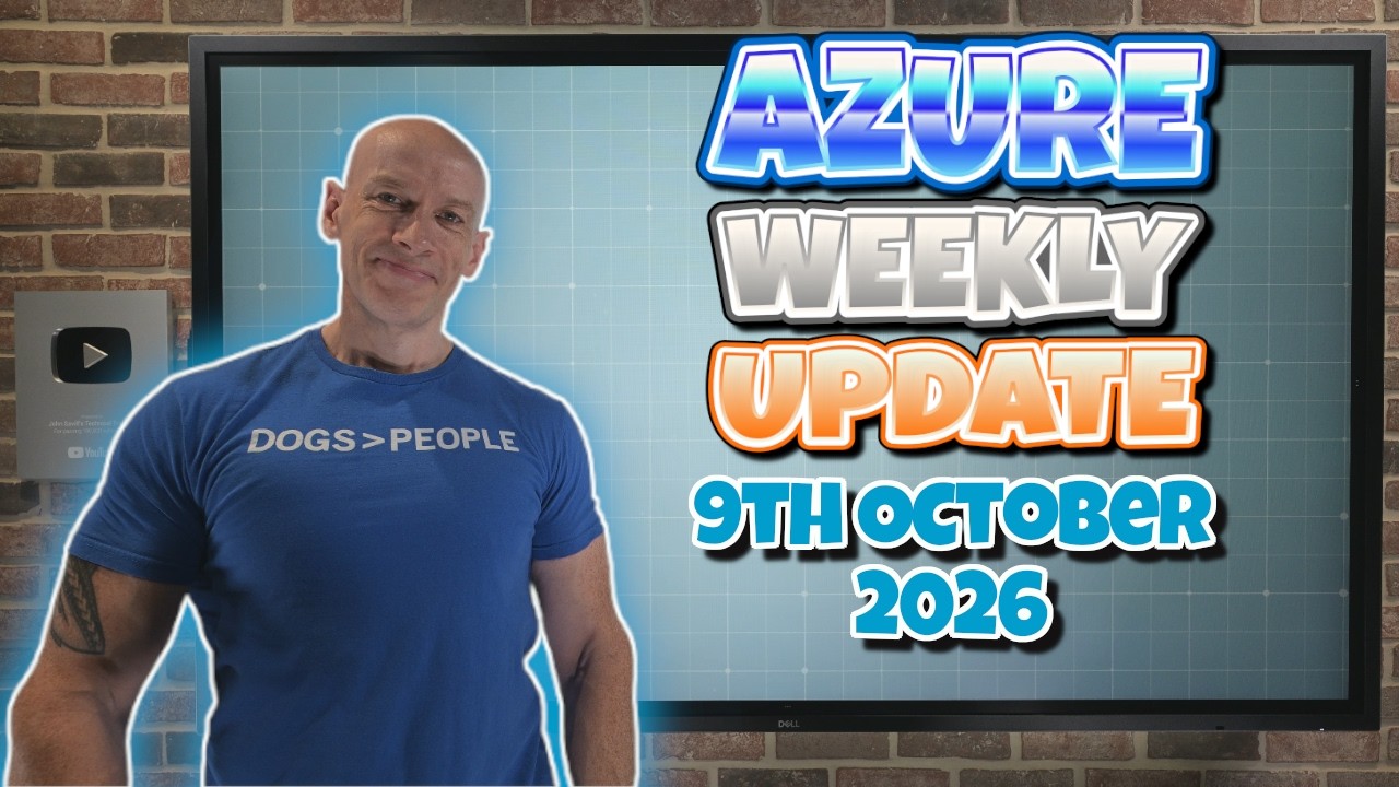 Azure Weekly Update – 9th October 2026