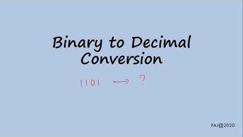 Simple and Easy Binary Decimal Conversion