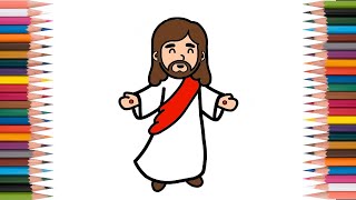 Como Desenhar Jesus Cristo Simples – Passo a Passo Fácil para Iniciantes
