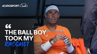 Nadal can't find his Favourite Racquet in Bizarre Moment at Australian Open | Eurosport Tennis