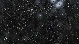 Light Rain On Window | Black Screen | Gentle Rain Sounds For Sleep, Study, Meditation
