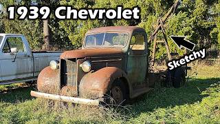 Last Used In 1983 Will It Run? 1939 Chevy Boom Truck