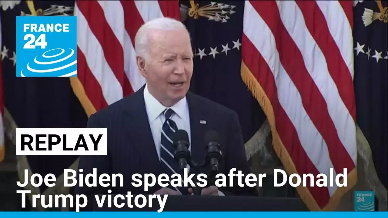 Replay: Joe Biden speaks after Donald Trump victory • FRANCE 24 English ...