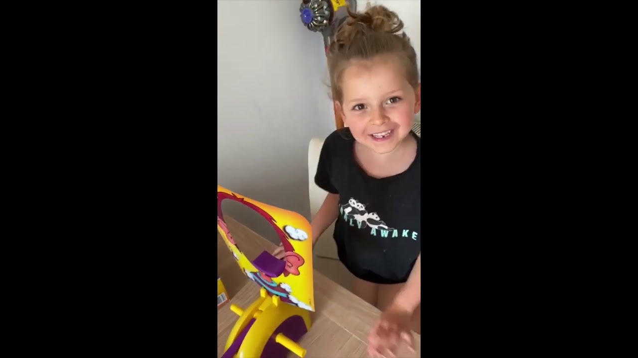 Harper and Max 1st video, Patience Challenge, Ride On Range Rover and Pie Face - YouTube