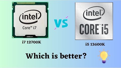 Intel i5 13600K vs Intel i7 12700K