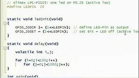 LPC2103 LED Blinking Part2