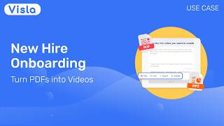 How to Turn Onboarding PDFs into Employee Training Videos with Visla