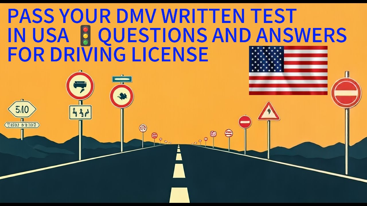 Pass your DMV Written test in USA 🚨🚔🚨 Questions and answers for driving ...