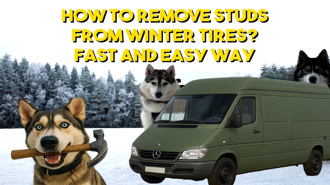 FAST WAY To Remove Studs From a Winter Tires  |  Did My Van Pass Inspection?