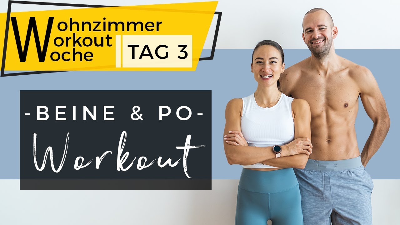 BEINE & PO Workout mit Aufwärmen | 30 Min | Wohnzimmer Workout Woche - Tag 3