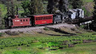 D&RGW 463 Moves Rotary OY to Antonito
