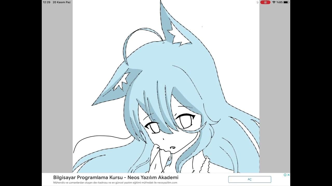 How to draw a cat girl.😺👩🏼 YouTube