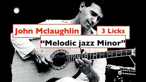 3 John Mclaughlin "Melodic Minor" Licks/Lesson/Tab-Alternate Picking Jazz Fusion