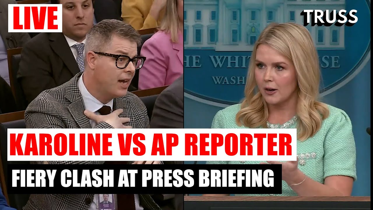 LIVE | Fiery Clash | Karoline Leavitt SHUTS DOWN AP Reporter Over Trump's Tariff Policies | TRUSS