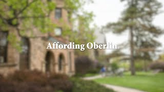Tuesday Talks: Affording Oberlin