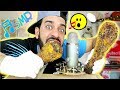 اصوات الاكل الحقيقية أفخاذ ديك رومي كبيرة الحجم على طريقة الكنتاكي ASMR Deep Fried Turkey Legs 
