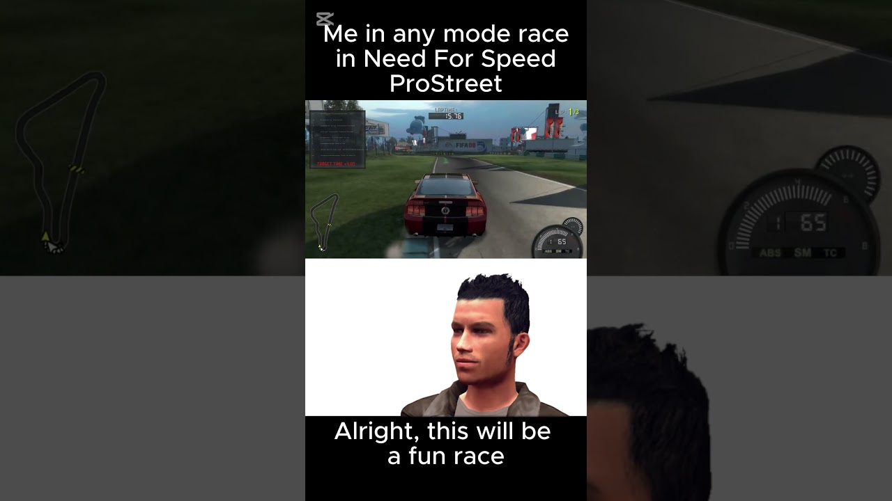Me in Any racing mode vs drag race in NFS ProStreet  