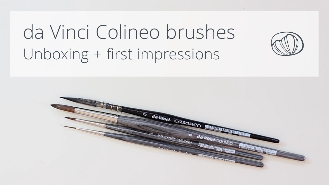 New da Vinci Colineo brushes! Unboxing + playing with brush-strokes + first  impressions 
