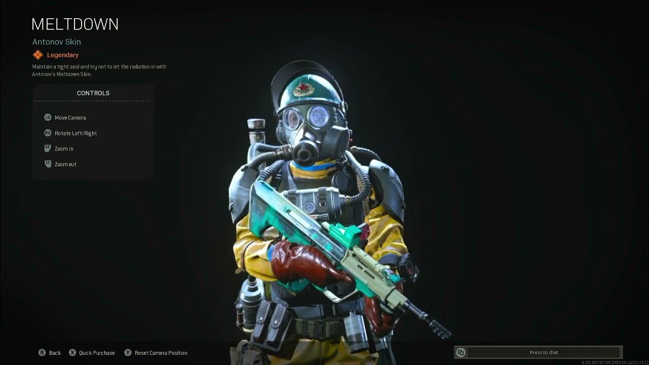 Call Of Duty Warzone/Cold War Antonov Meltdown Skin - YouTube
