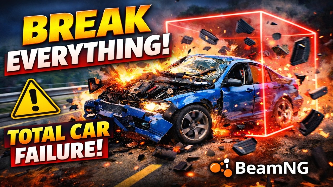 Учебное пособие по BeamNG: Разбейте ВСЁ на машине с помощью триггера Lua.