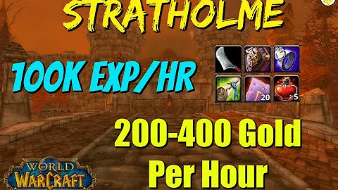 Stratholme Farm / Boost Complete Walkthrough - 400 Gold/140k XP/hr - WoW Classic