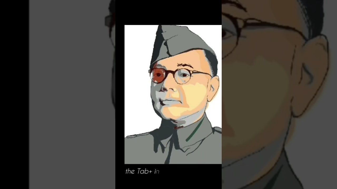 Portrait of Netaji Subash Chandra Bose 