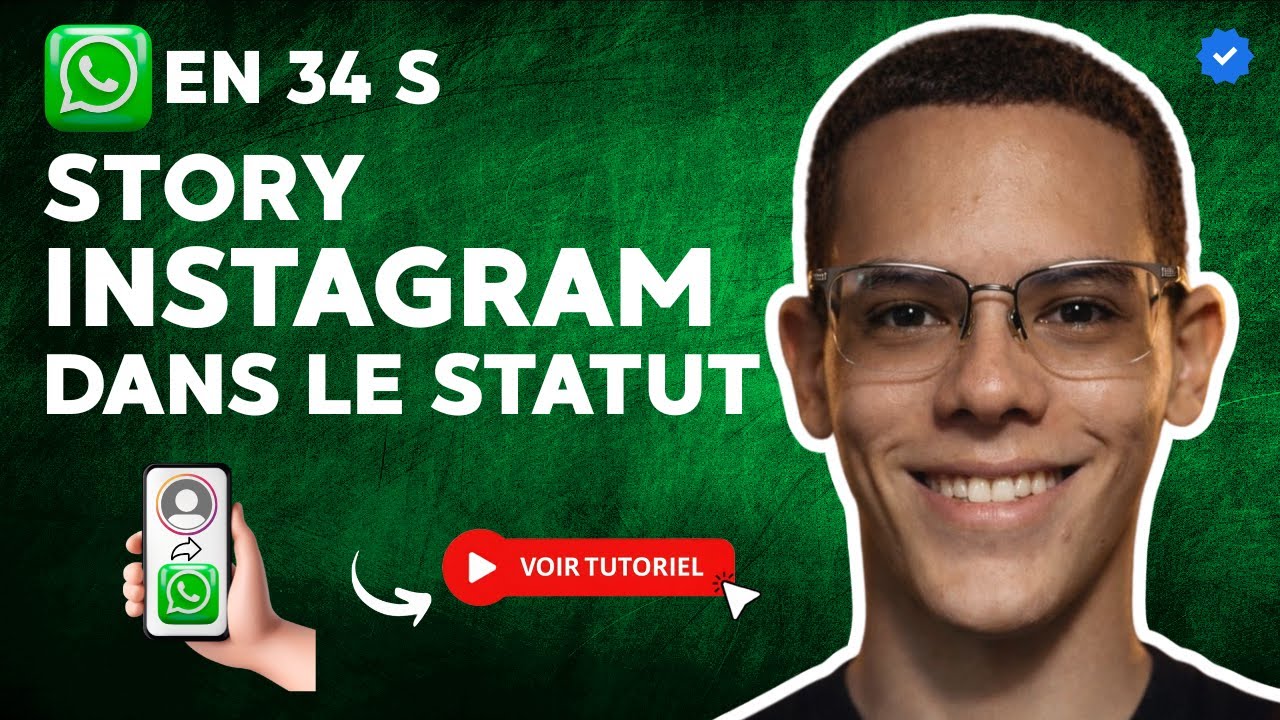 Comment Partager une HISTOIRE INSTAGRAM sur le STATUT WHATSAPP en 34 S