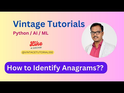 Check if two strings are anagrams??(Python)