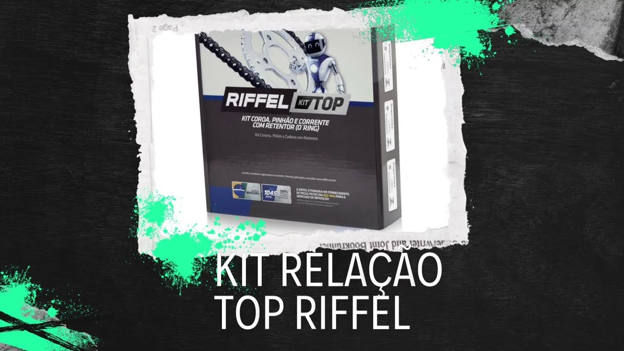 Kit relação Riffel Top Honda CG Start, Fan, Cargo, Titan 160cc, - YouTube