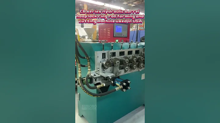 CB series Hydraulic barrel hoop lock ring roll forming and cutting machine used in USA