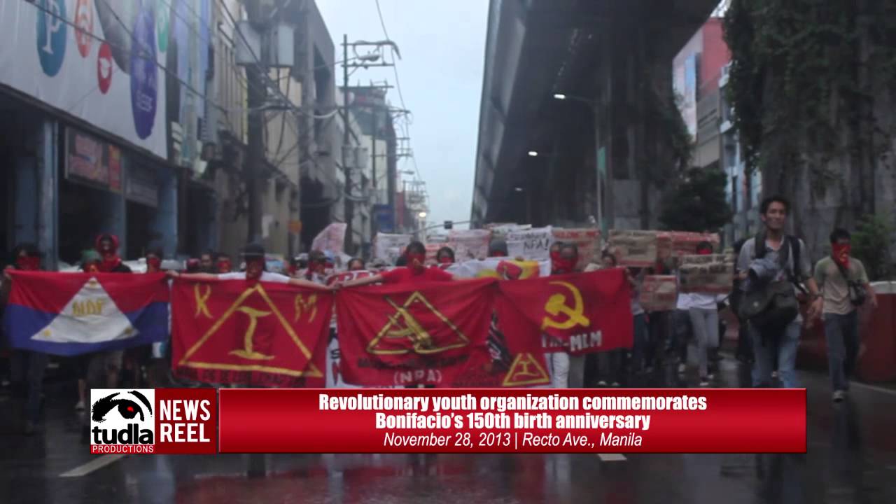 NEWSREEL: Members of Kabataang Makabayan commemorate 150th birthday of Bonifacio