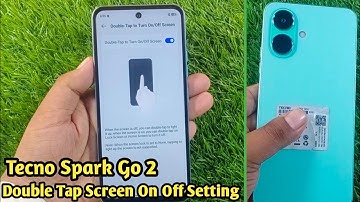 Tecno Spark Go 2 Double Tap Screen On/Off Setting || double tap screen on off Tecno Go 2