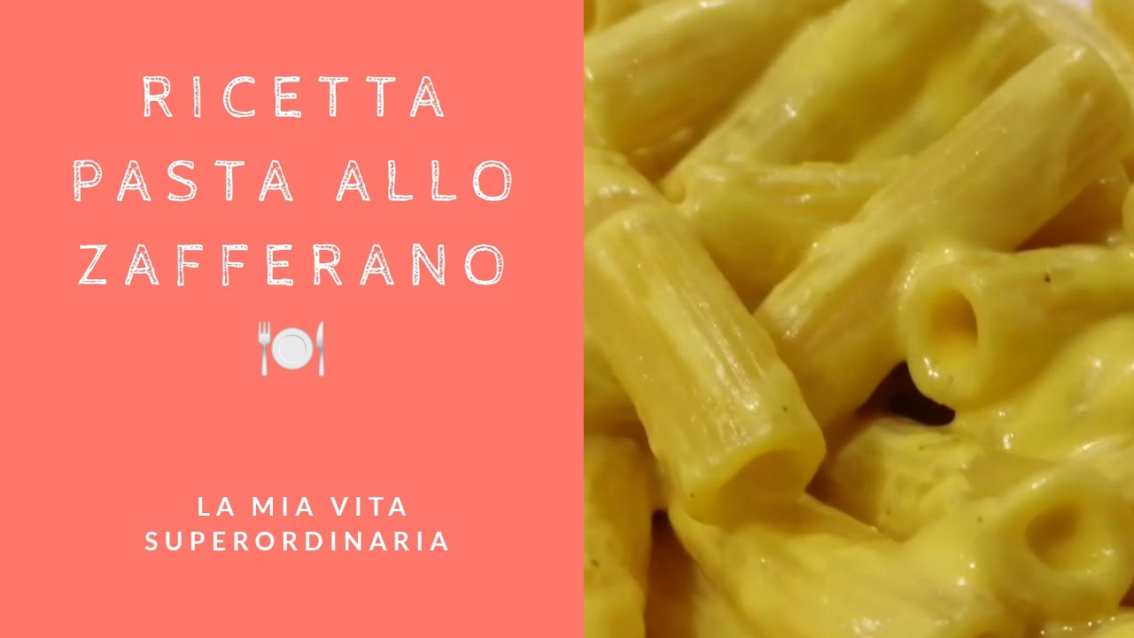 Pasta allo zafferano RICETTA