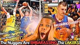 ARE LEBRON AND THE LAKERS GOING TO GET SWEPT.. AGAIN!? Denver Nuggets Vs Los Angeles Lakers|REACTION