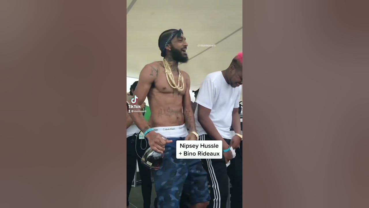 Nipsey Hussle + Bino Rideaux vibing out on a Carnival Cruise in the Bahamas