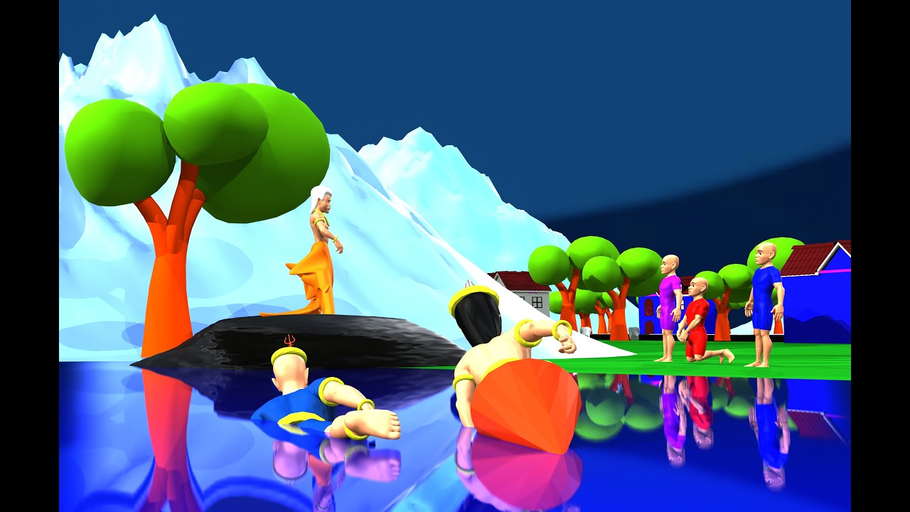 Volcanoman full story | kaddu paddu | pagal beta | chudail  cartoon | bhoot wala | 