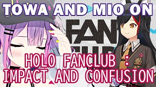 hololive Towa and Mio On Hololive Fanclub Impact And Issues Tokoyami Towa Ookami